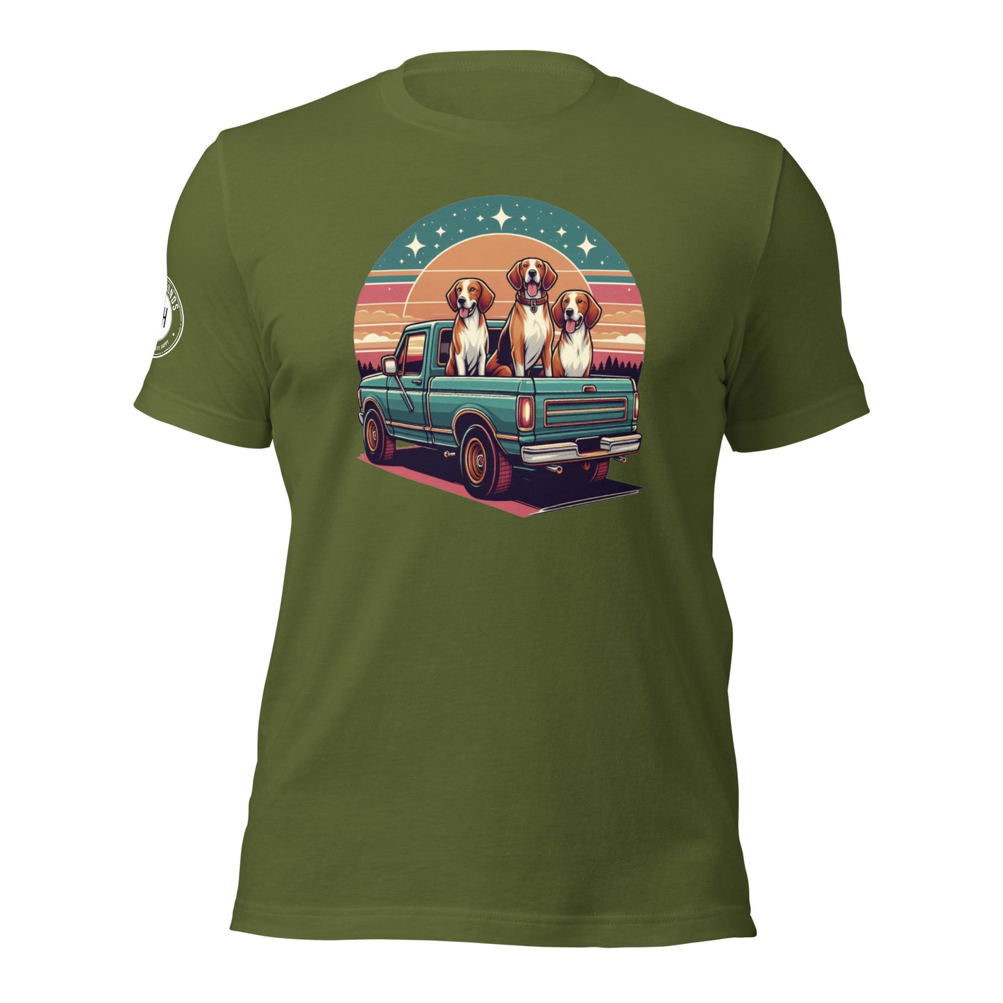 Vintage Truck with Hounds